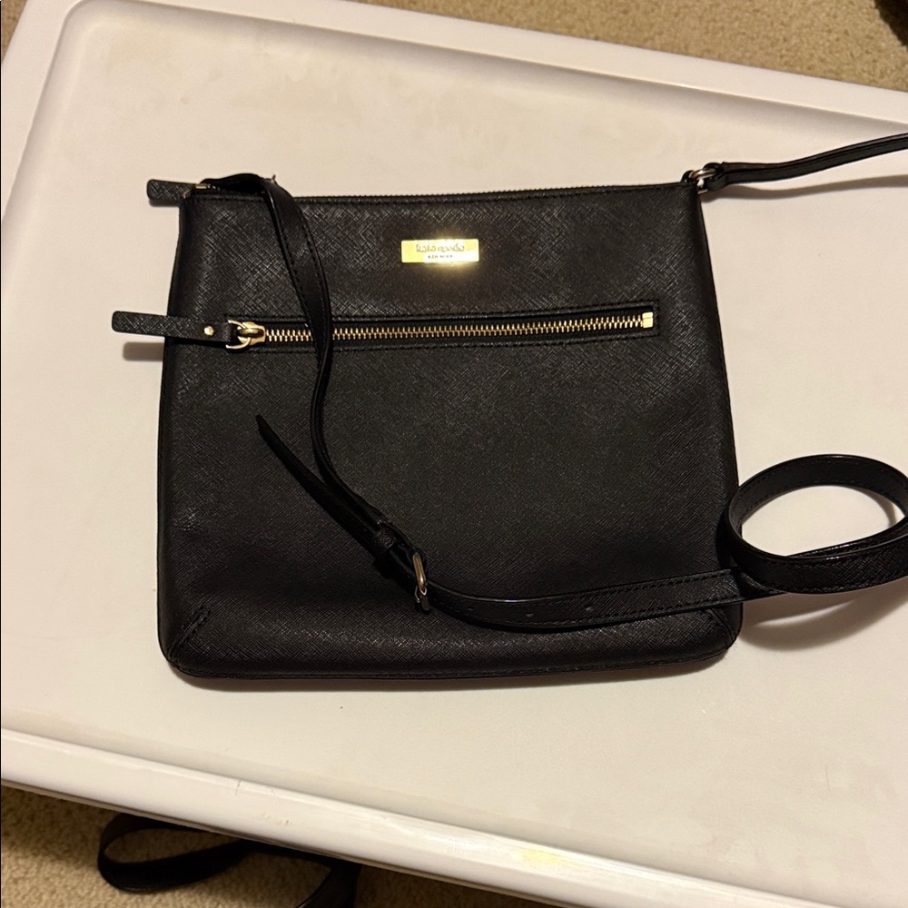 Kate Spade Black Leather Crossbody Bag